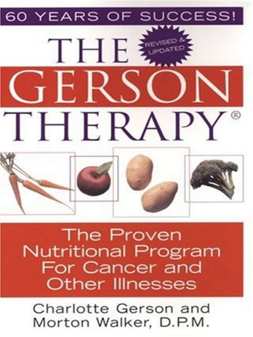 Title details for The Gerson Therapy by Charlotte Gerson - Wait list